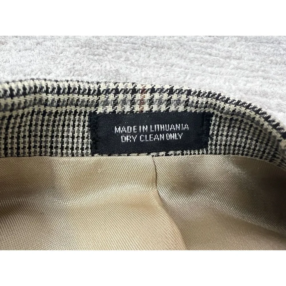 Robert Stock Blazer Mens 48R Multicolor‎ Wool Houndstooth Jacket Sport Coat